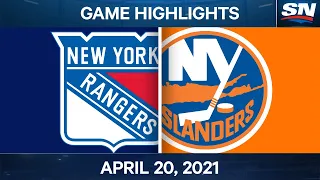 NHL Game Highlights | Rangers vs. Islanders – Apr. 20, 2021