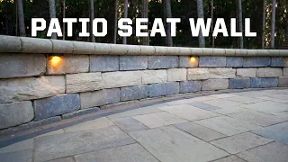 How to Build a Patio Seat Wall | Getting Started! Hardscaping Construction Build Tips!