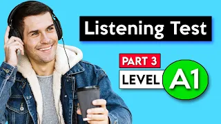 A1 Listening Test - Part 3 | English Listening Test