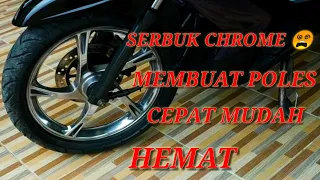 CARA CHROME VELG MOTOR XEON SENDIRI//CARA CHROME PAKAI BATU IJO//PROSES CHROME VELG MOTOR