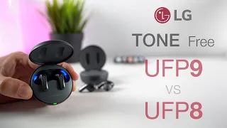 LG Tone Free UFP9 vs UFP8 In-Depth Review | Wireless UV Earbuds!