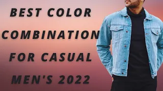 Best color combination for casual outfit men's 2022 | casual color combination for Men's