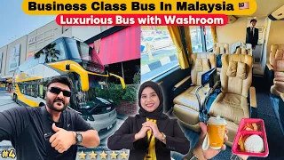 Double Decker Business Class Bus Journey in Malaysia 🇲🇾 | Penang to Kuala Lumpur | Bus with Toilet