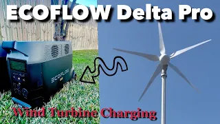 EcoFlow Delta Pro Solar Generator: Wind Turbine Charging.