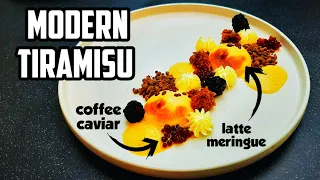 Deconstructed Tiramisu - Molecular Gastronomy - Modern Plating Ideas and Techniques