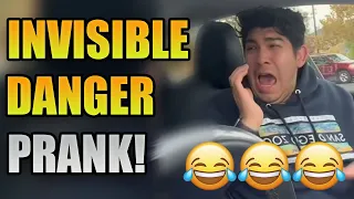 INVISIBLE DANGER PRANK (Try Not To Laugh!!) #3 😂 | Acting Scared Compilation 🤣🤣🤣