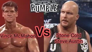 WWF 1999 Royal Rumble Match - Stone Cold Vs Vince McMahon Only