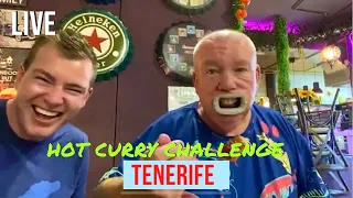 🔴LIVE: HILARIOUS Hot Curry Challenge! Tandoori Hut Tenerife! 🌶