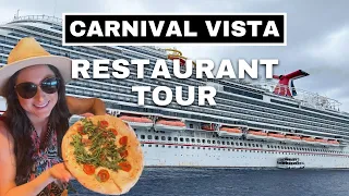 Carnival Vista Restaurant Tour | Carnival Cruise Free Restaurants and Specialty Dining | Cruise Food