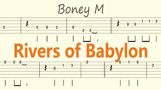 Rivers of Babylon / Boney M / Guitar Solo Tab+BackingTrack