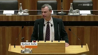 Norbert Hofer - Wahl von Nationalratspräsidentin Doris Bures