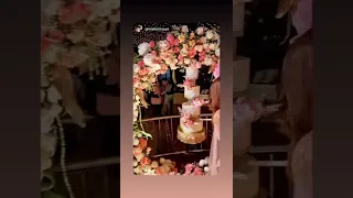 Bhumika Gurung and Shekhar Malhotra Grand Wedding Reception Cake Cutting 💏♥️🎂✨