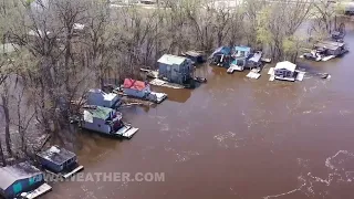 Mississippi River Hitting Moderate Flood Stage | April 18, 2023