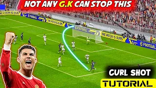 Curl Shot Tutorial Efootball 2023 mobile | Shooting Tutorial Efootball 2023