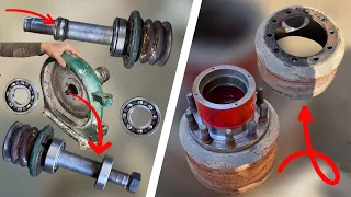 Top 2 Amazing Repairing Technique | 2 Tips Must Watch | Trailer wheel Hub Repair