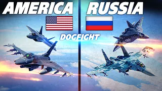 Russia Vs America Dogfights | Digital Combat Simulator | DCS |