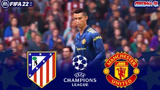 FIFA 22 | Atletico Madrid vs Manchester United | UEFA Champions League 2022 | Full Match All Goals