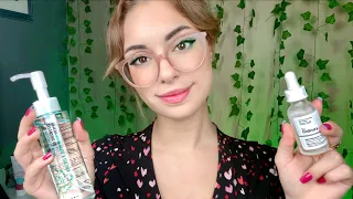 ASMR Spa Facial Treatment, Layered Sounds, Eyebrow Plucking, Personal Attention & Check In 💖