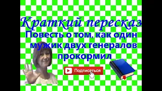 Краткий пересказ М.Салтыков-Щедрин "Повесть о том, как один мужик двух генералов прокормил"