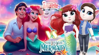 🖼 My talking Angela 2 | Ariel  -Little Mermaid 🌊🐬 VS Prince Eric | cosplay →