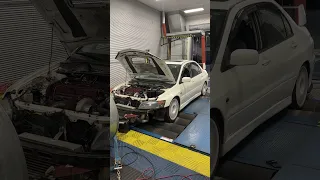 Evo 8 Dyno Pull with Precision 5858 on E85 #shorts #evo8 #artinmotion881