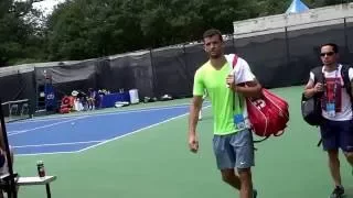 Grigor Dimitrov leaving 🎾 Court after tennis practice with Gaël Monfils at DC's Citi Open