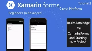 Xamarin Forms  Learning Basics and Starting Project [Tutorial 2]
