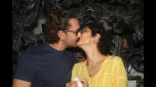 Aamir Khan KISSING Wife Kiran Rao In Front Of Media At Birthday Party 2018