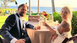 Newlyweds escape from Hawaii wildfire