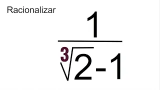 CÓMO RACIONALIZAR FRACCIÓN. Raíz Cúbica. Matemáticas Básicas