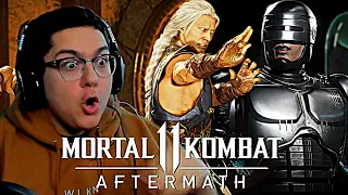 FUJIN! ROBOCOP! OH MY GOD! Mortal Kombat 11: Aftermath - Trailer REACTION!