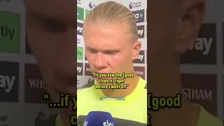 The greatest Haaland interview of all time 😂 #football #viral