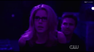 Arrow 5x20 Oliver  Felicity Trapped in Arrow Cave with explosive Gas