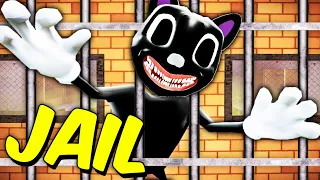 CARTOON CAT IN JAIL (Garry's Mod Sandbox) Trevor Henderson Cops and Robbers