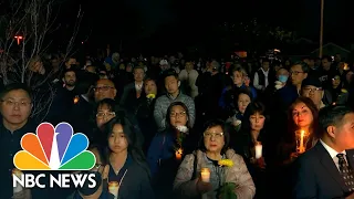 Mourners hold candlelight vigil for Monterey Park victims