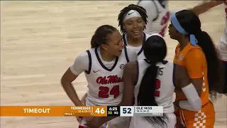 HIGHLIGHTS | Ole Miss Women's Basketball defeatsTennessee 80 - 75 (01/28/24)