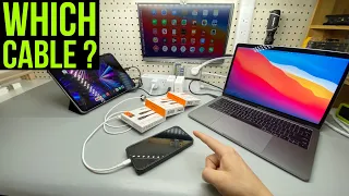 Which cable works? (Spigen Lightning, USB-C and Thunderbolt 4)