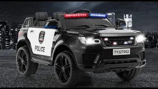 Costzon Kids Ride on Car, 12V Battery Powered Electric Police Truck Review, Great for kids in any se