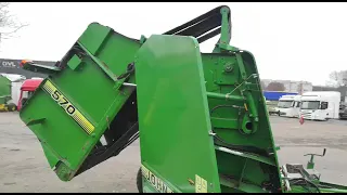 Прокрутка пресс-подборщика John Deere 570