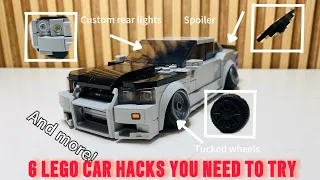 6 Lego car hacks YOU NEED TO TRY!!  (Daily Dose of Lego Cars)