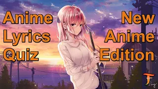 Anime Lyrics Quiz — Guess the Openings of New Anime [25 OP + 5 ED]