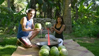 WATERMELON JUICE |Farm Fresh watermelon Juice Making | Watermelon skill | Homemade Watermelon juice