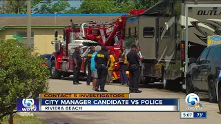 Riviera Beach city manager candidate vs. police