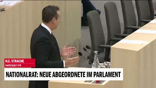 Neue Abgeordnete: Rede von Strache
