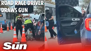 Road rage driver draws gun before police intervene in Virginia