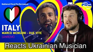 🇮🇹 ITALY | ESC 2023 | REACTION TO SONG | MARCO MENGONI - DUE VITE