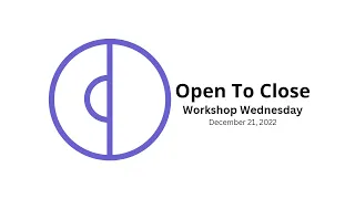 Workshop Wednesday - December 21, 2022