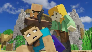 Fart Match - Alex and Steve Life (Minecraft Animation)