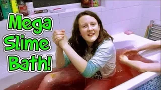 Mega Slime Bath!! Big Gelli Baff Slime!