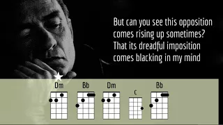 I SEE A DARKNESS - JOHNNY CASH - UKULELE PLAY ALONG